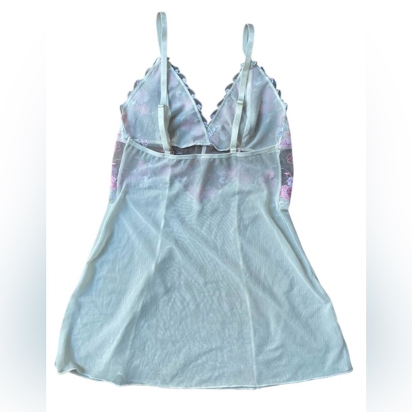 sheer floral embroidery lingerie babydoll cami - Picture 4 of 5